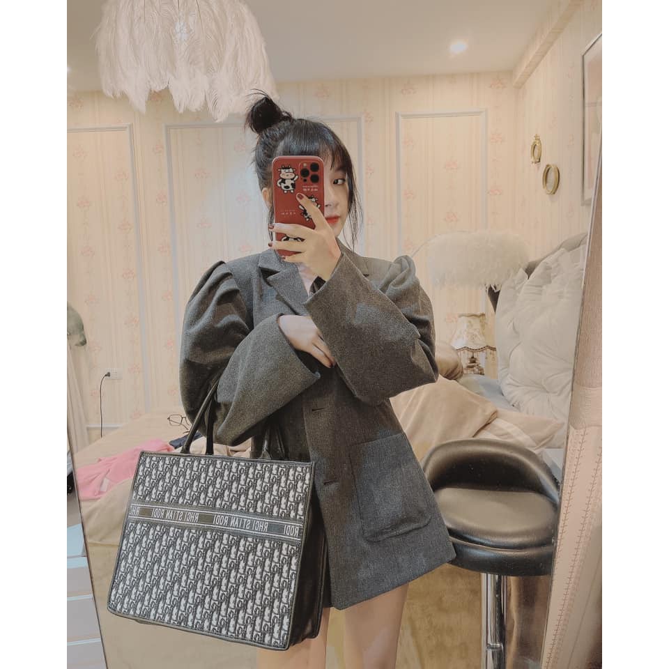 Túi Thổ Cẩm Book Tote Hàng Quảng Châu | BigBuy360 - bigbuy360.vn