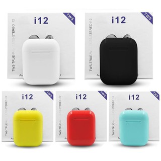 [Giảm 10% mã LAMP12]Tai nghe bluetooth 5.0 i12 TWS cảm biến vân tay