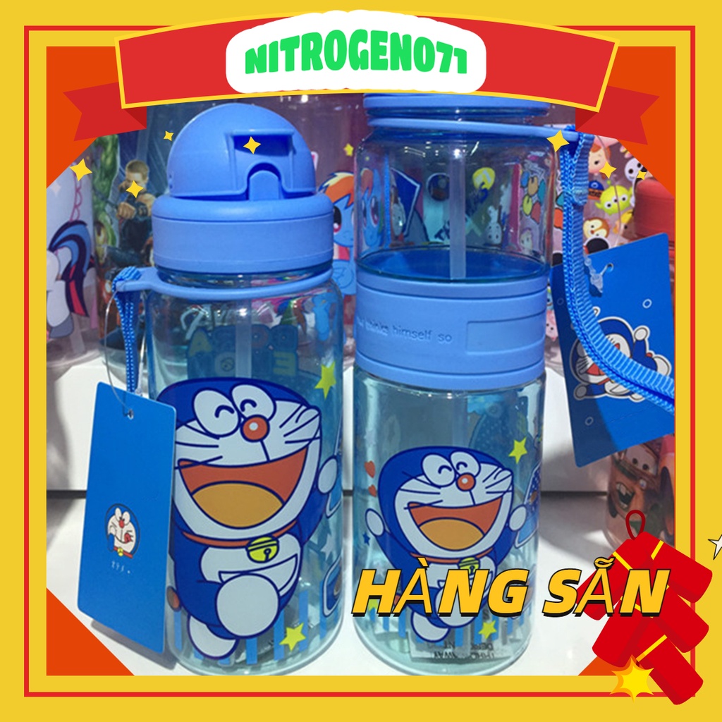 Nitrogen071 Bình Nước Thể Thao Có Ống Hút Hình  Dễ Thương Nhiều Màu Sắc Cho Bé