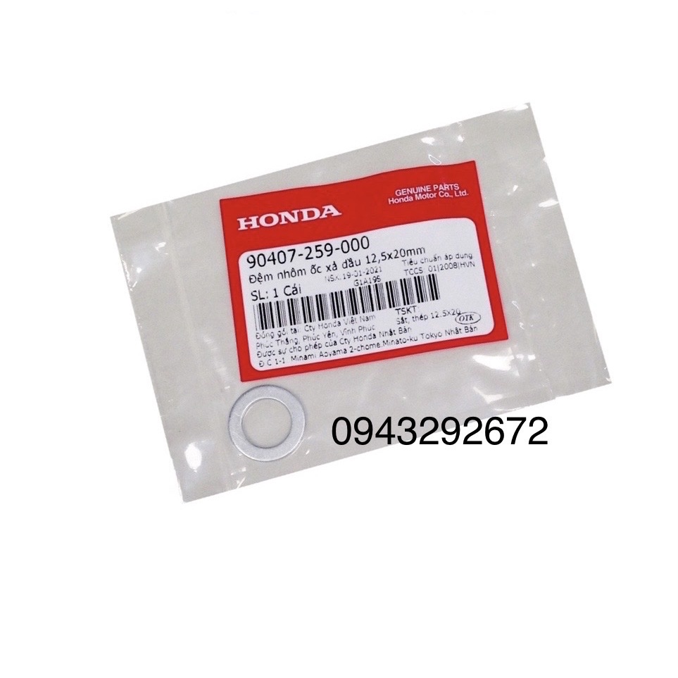 Long Đen ốc Xả Dầu Honda 12,5x20mm Honda