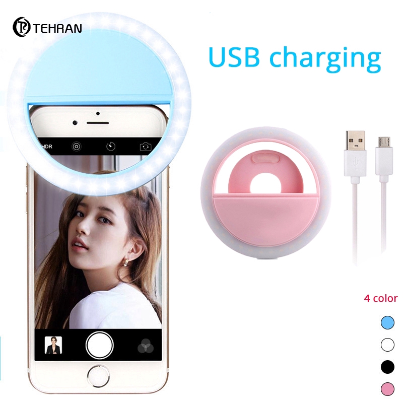 Đèn Led Mini Kẹp Điện Thoại Hỗ Trợ Chụp Ảnh Selfie