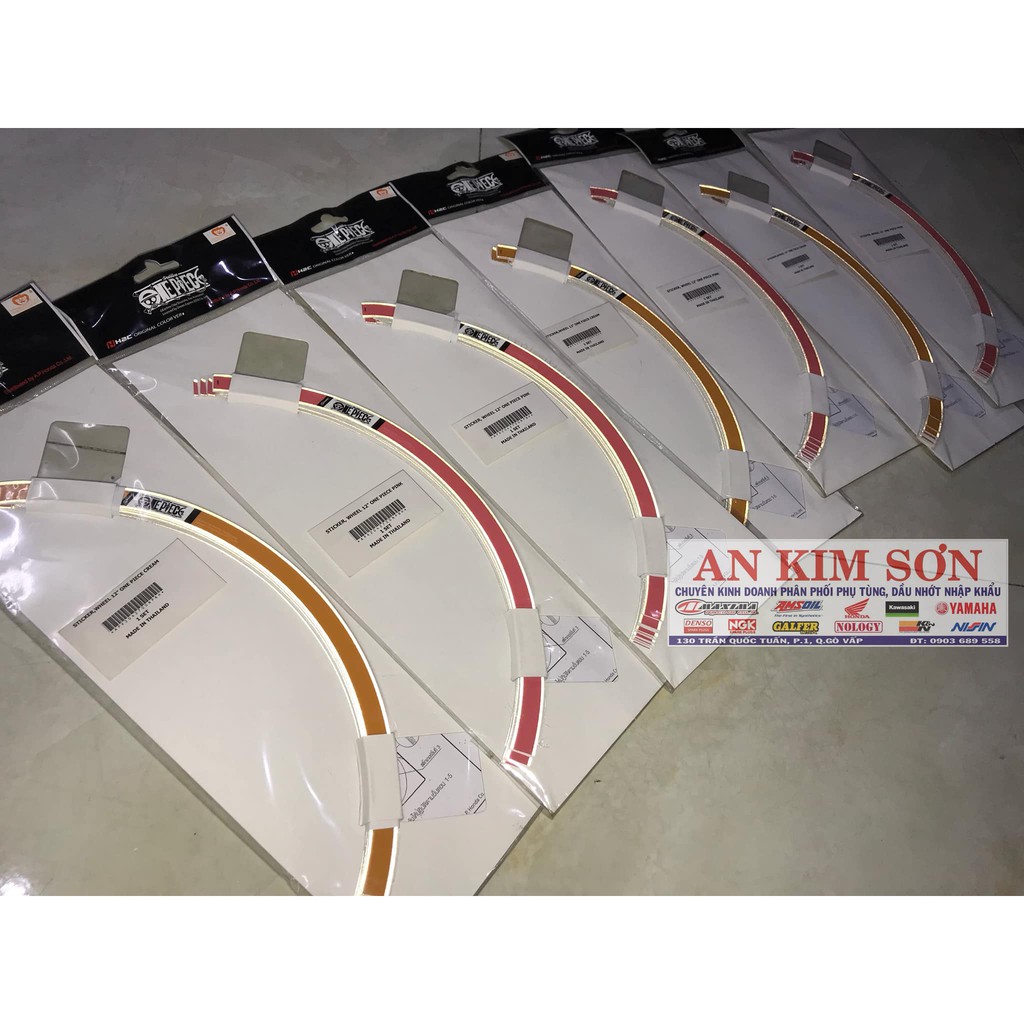 Tem dán vành mâm phụ kiện zin chính hãng cho Honda MSX / Zoomer