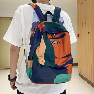 Korean Style Men's Backpack Large CapacityInstitute Brands, Middle School Students, Backpacks