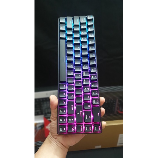 Bàn phím cơ AJAZZ K685T RGB Wireless Black Hotswap Red switch