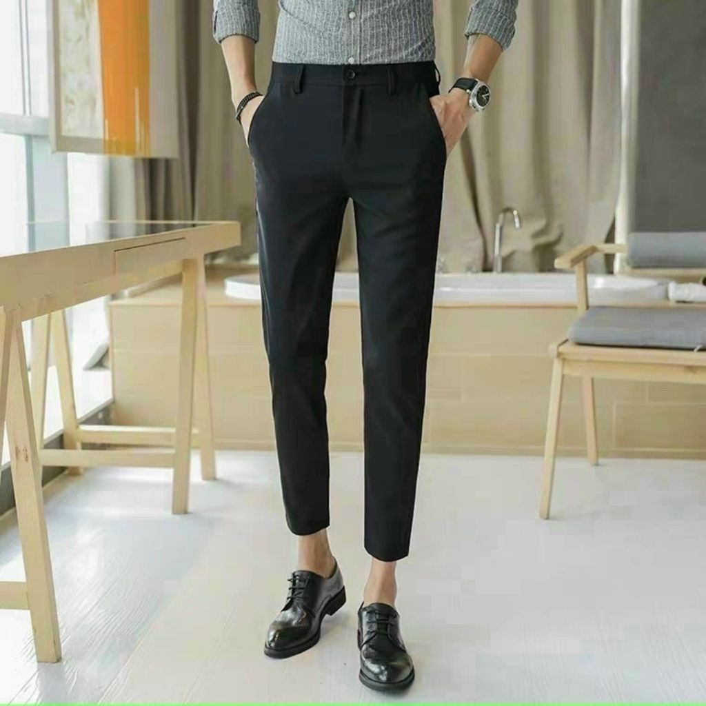 Quần Tây Âu Nam Công Sở Trơn Nhiều Màu Mặc Đi Làm Hoặc Đi Chơi Đều Đẹp