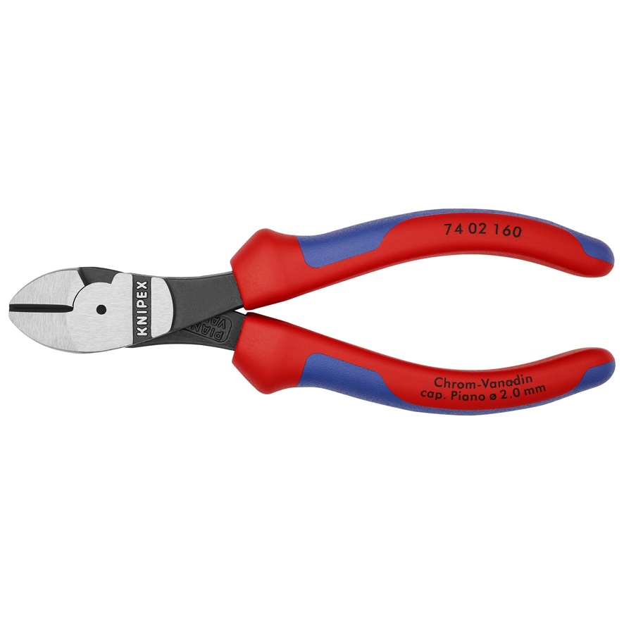Kìm Cắt Thân Chéo Knipex 74 01 160/ 74 02 160/ 74 12 160/ 74 05 160/ 74 06 160 Chiều Dài 160mm Lưỡi Cắt Tôi 64 HRC