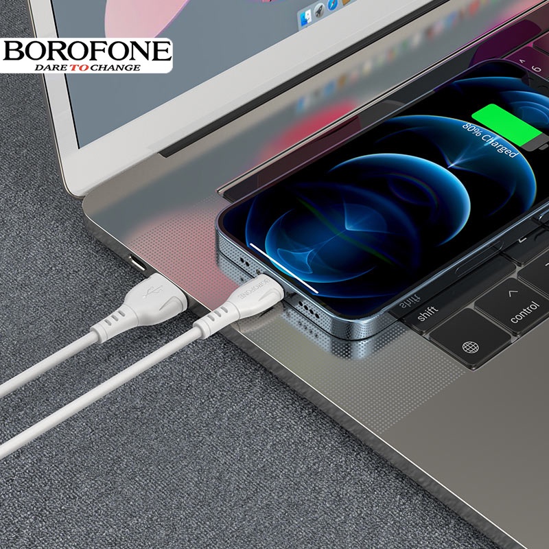 Dây sạc nhanh 2.4A chính hãng Borofone BX51 chống rối dây dài 1m, cáp sạc cho các dòng điện thoại - BH 12 tháng