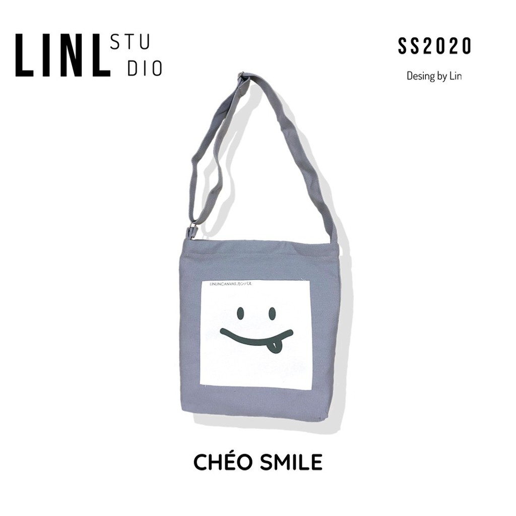 [Mã WABRBAGS giảm 20K đơn 99K] LINLINCANVAS - Chéo smile