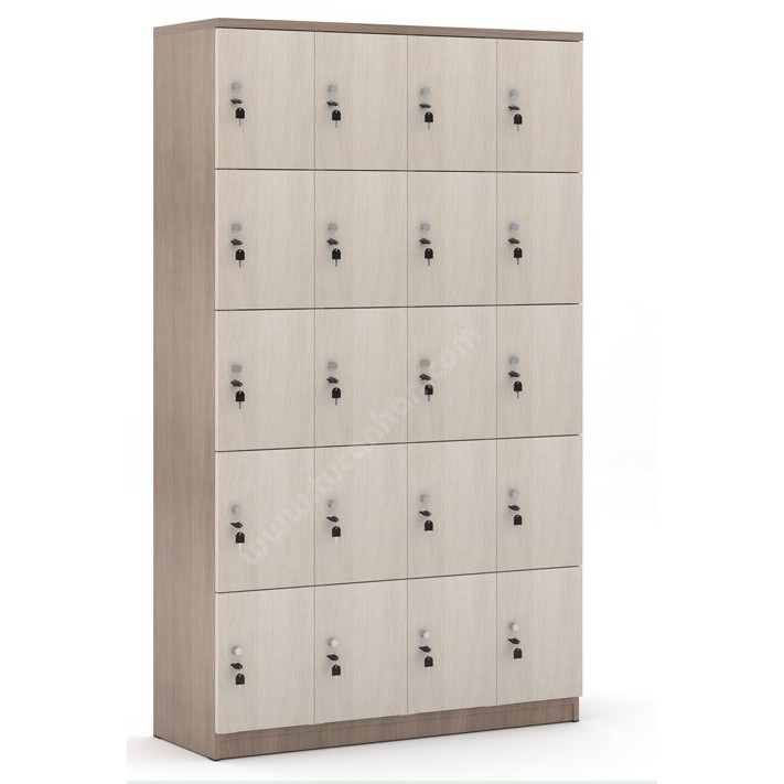 Tủ cá nhân locker gỗ 20 cánh 4 khoang