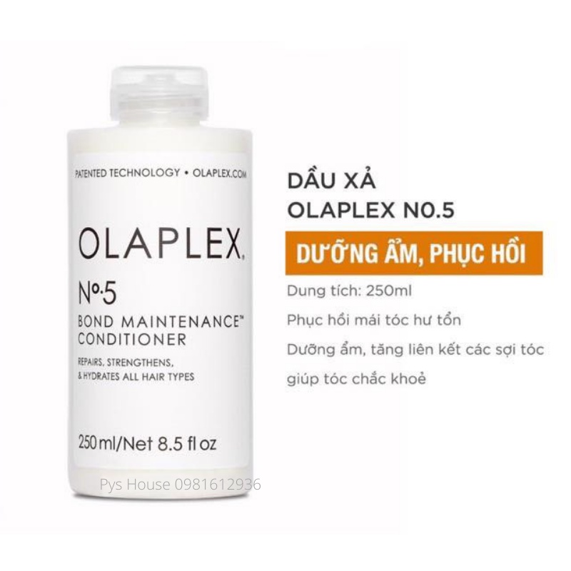 Combo dầu gội xả, kem xả khô, ủ tóc Olaplex chăm sóc phục hồi tóc chuyên nghiệp tại nhà chính hãng