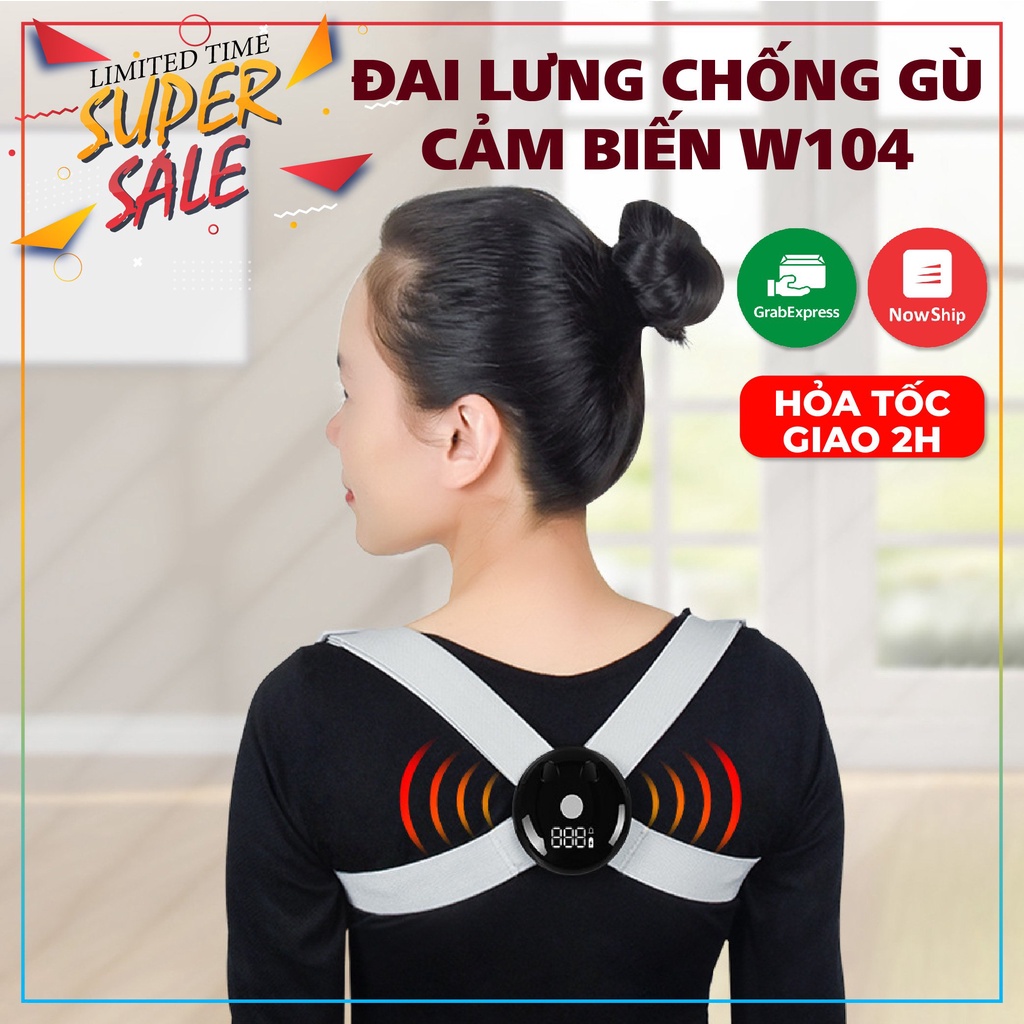 Đai Chống Gù Lưng Điện Tử Thông Minh Cảm Biến Rung dùng cho người lớn và trẻ nhỏ