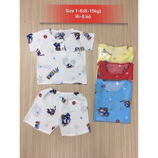 Bộ tole lanh cho bé trai 6-12kg