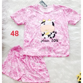 Bộ thun cotton đùi - 38 đến 58kg - ảnh thật