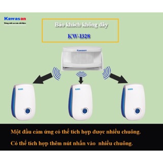 [SALE 10%] Cảm ứng báo khách không dây Kawasan KW-i328
