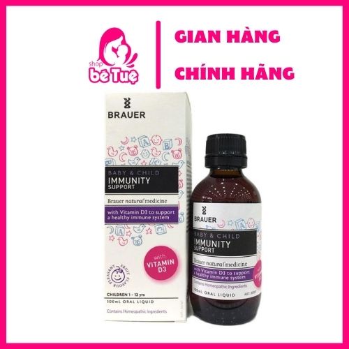 Siro Tăng Đề Kháng Brauer Immunity hộp 100ml (hàng Úc)
