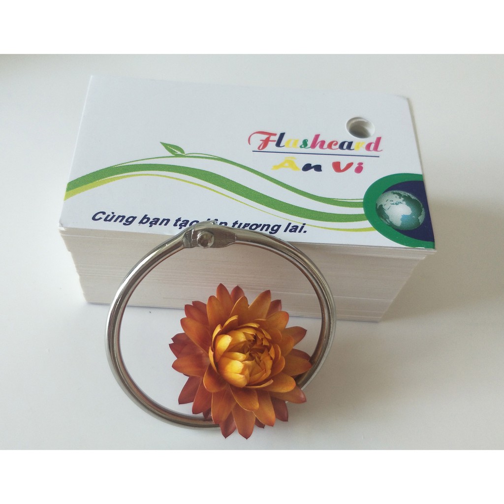 300 thẻ flashcard bo 2 góc kích thước 4x7cm học tiếng anh, nhật, hàn, trung