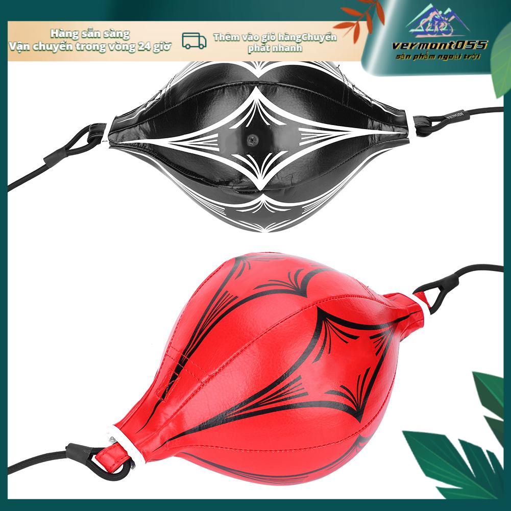 Vermont055 Vermont055 Huấn luyện quyền anh Bóng đá tốc độ da Double End Túi đựng MMA Hình quả lê Đồ chơi