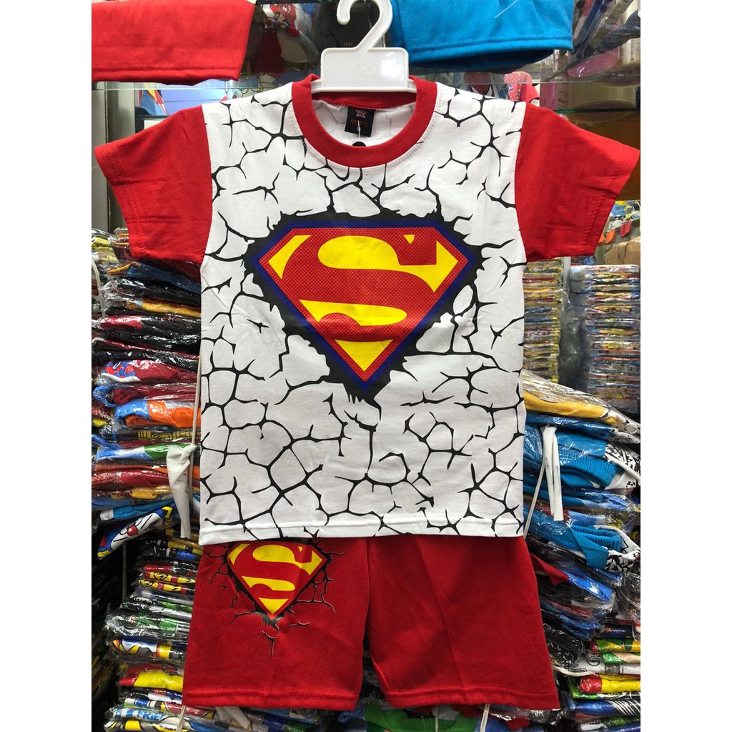 Bộ Quần Áo In Hình Superman 1 Thời Trang Năng Động Cho Bé