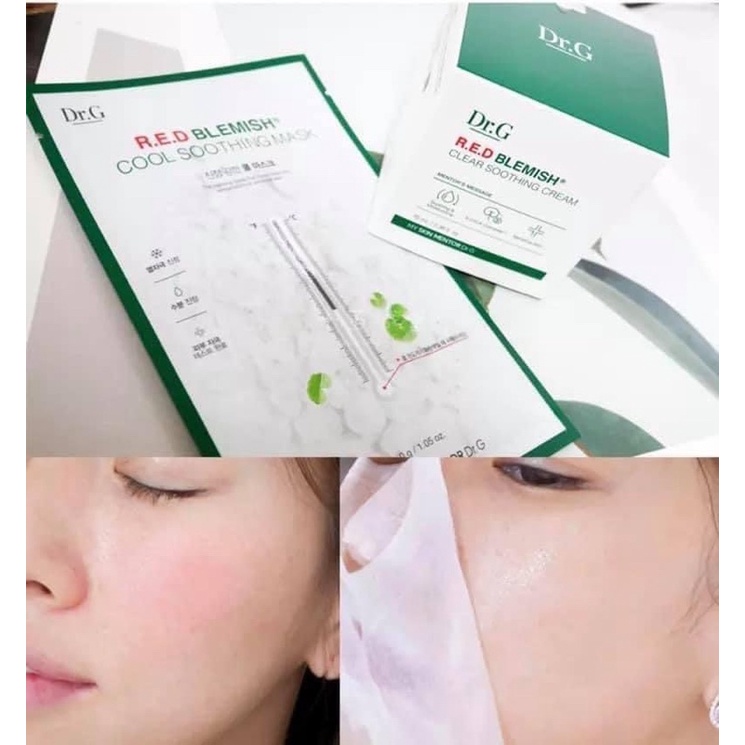 MẶT NẠ DR.G RED BLEMISH COOL SOOTHING