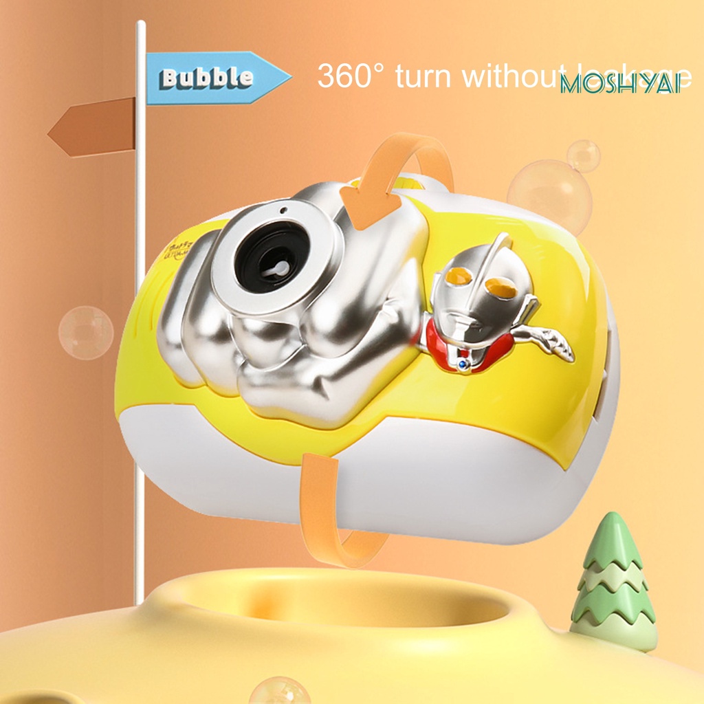 Máy Thổi Bong Bóng Hình Ultraman Bằng Nhựa Có Nhạc Thông Dụng Cho Hoạt Động Ngoài Trời