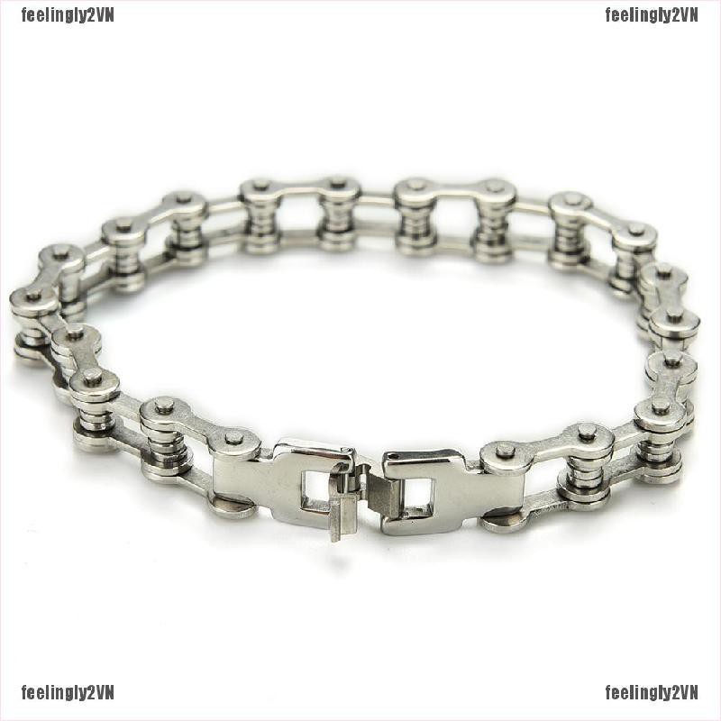 Vòng đeo tay kiểu xích xe đạp phong cách Punk cá tính