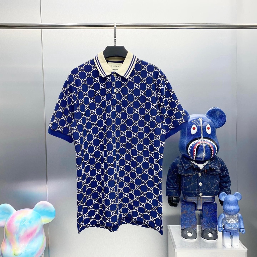 ❣┇Áo polo Nam GUCCI in dập nổi Kèm hộp quà siêu hot, hot nhất chất đẹp thoáng mát cho mùa hè.