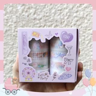Combo 10 sticker washi trang trí