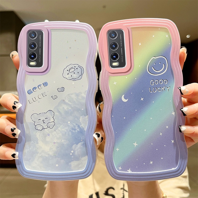 Ốp Điện Thoại Họa Tiết Sóng Biển Cho VIVO Y20 Y20i Y20S Y12A Y12S Y20A Y11 Y12 Y17 Y15 Y52 5G Y72 5G U10