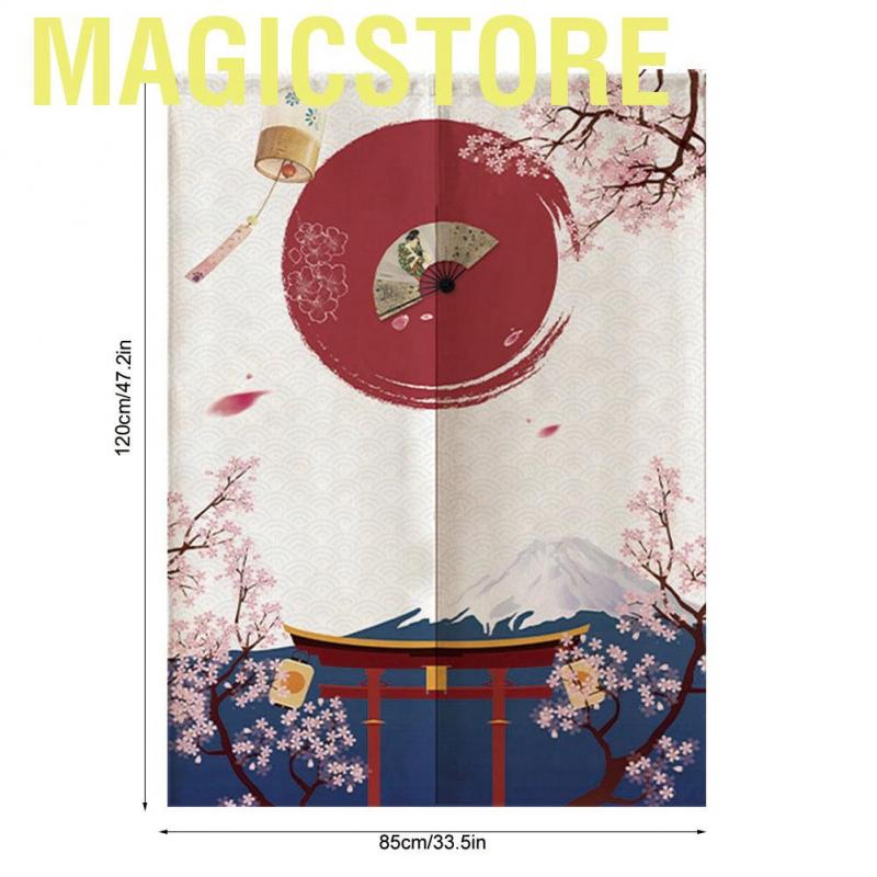 Magicstore Japanese Style Door Divider Half Shading Curtains for Kids Room Kitchen Restaurant 85 * 120cm