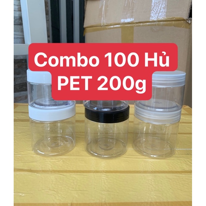 100 HỦ PET TRONG 200g