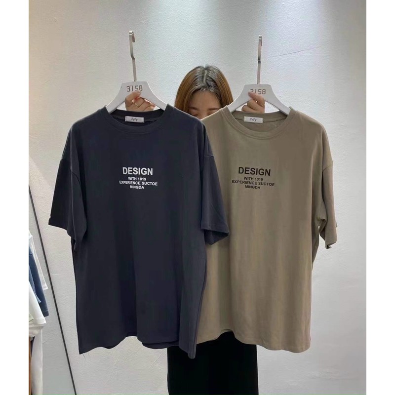 Áo thun chữ DESIGN - 3158 phông unisex