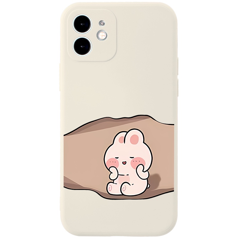 Ốp lưng JURSUE hoạt hình cặp đôi dễ thương đẹp cho iPhone 13 12 11 Pro Max SE 2020 X XR XS 8 7 ip 6S 6 Plus Y2066