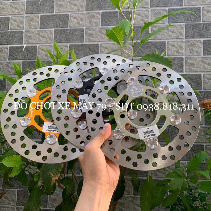 Đĩa thắng trước Brembo khoen inox 304 salaya size 220mm