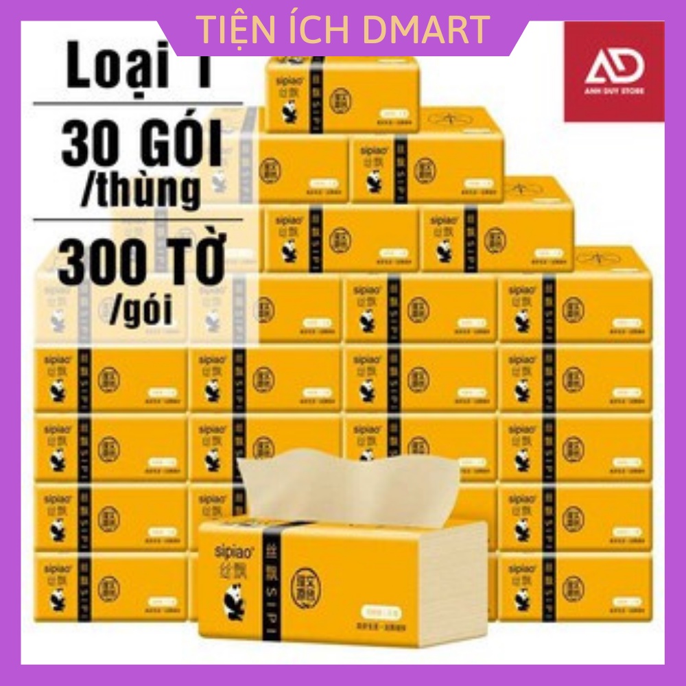 1 thùng 30 gói giấy ăn gấu trúc sipao loại đẹp