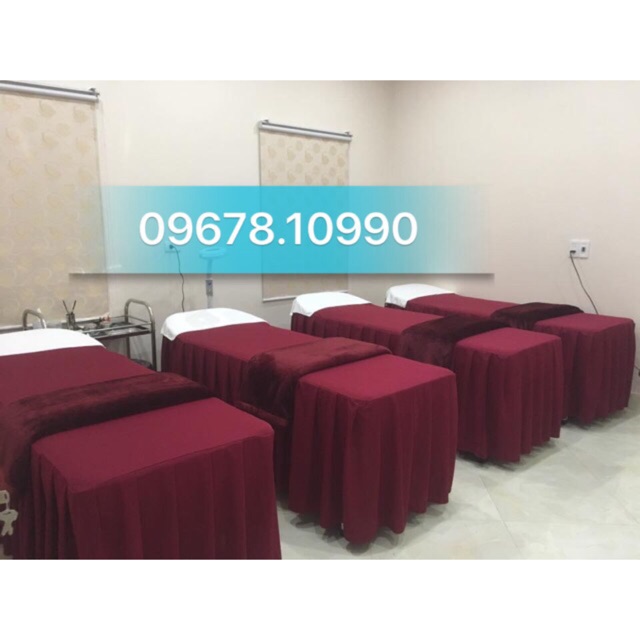 [ HÀNG ĐẶT MAY ] Ga ( gra ) phủ giường spa, giường phun xăm, giường nối mi
