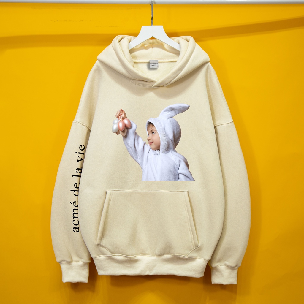 Áo Nỉ HOODIE ADLV TAI THỎ Hogoto shop , áo nỉ bông hoodie unisex nam nữ