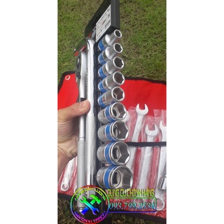 Bộ dụng cụ sửa xe chuyên dụng ( Bộ chìa khóa Yeti + Bộ tuýp Top) 26 món