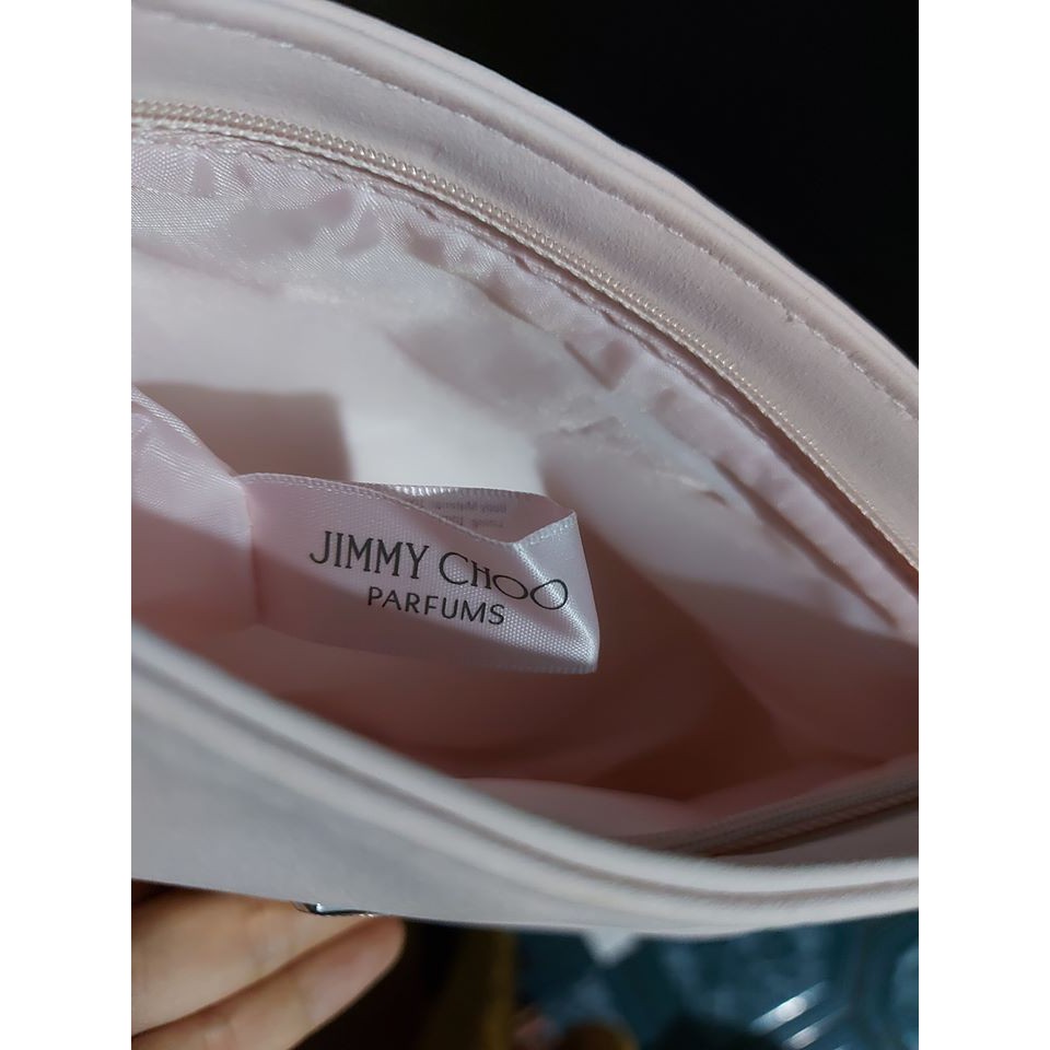 Bóp cầm tay Jimmy Choo Pink Make Up Pouch [ gift hãng 100% ]