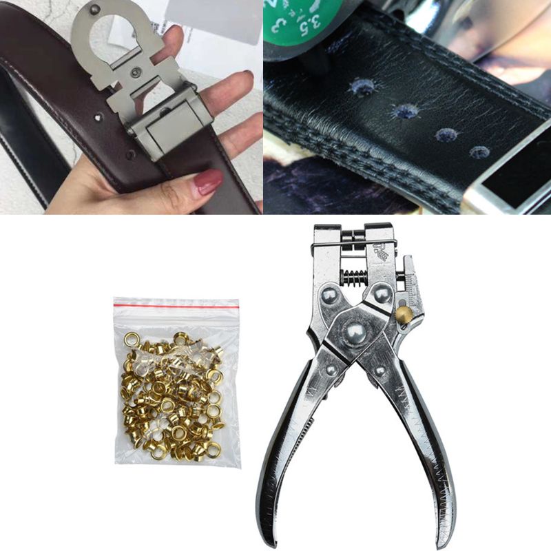 Kìm Bấm Lỗ Kèm 100 Khoen Bấm