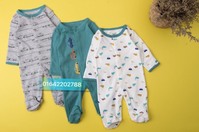 Body cotton sleepsuit Mamas &amp; papas xuất Anh cực đẹp