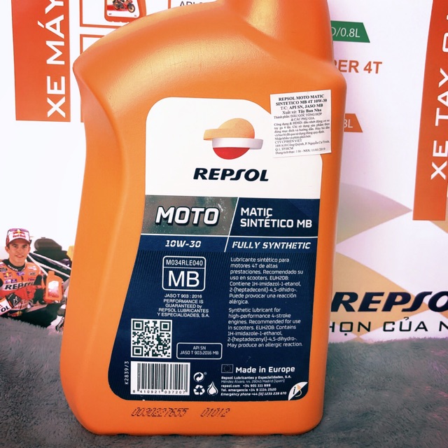 Nhớt Repsol Matic Sintetico MB 10w30 1L