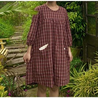 Đầm babydoll caro kẻ dành cho nữ siêu đáng yêu