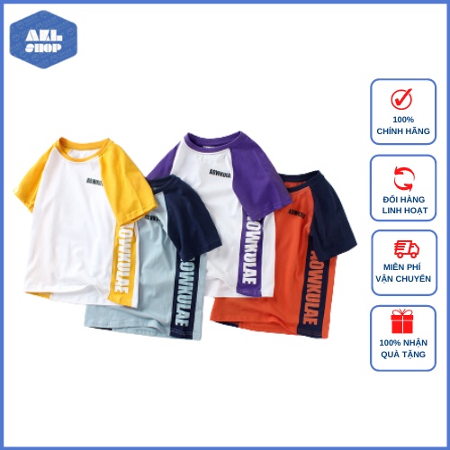 Áo thun bé trai size đại hãng AKL, áo phông bé trai Hàn Quốc 5 đến 14 tuổi nặng 25kg đến 45kg hàng Quảng Châu cao cấp