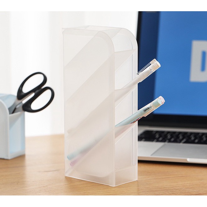 Kệ ống đựng bút 5 tầng mỹ phẩm Xanh/ Trắng/ Hồng ngăn màu siêu đẹp K12