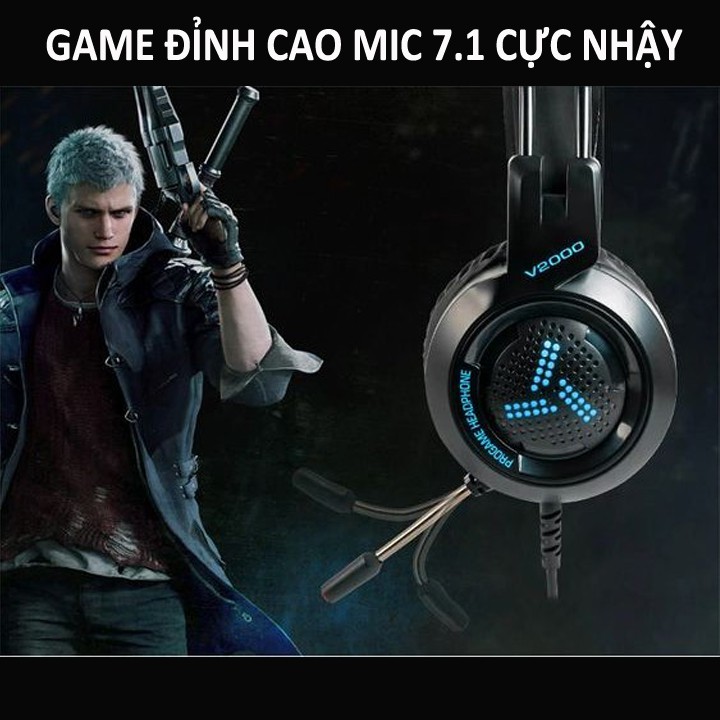 Bộ Tai Nghe Game Thủ Siêu Tốt - Thiết Kế Đệm Êm Chống Ồn Kèm Mic Đàm Thoại