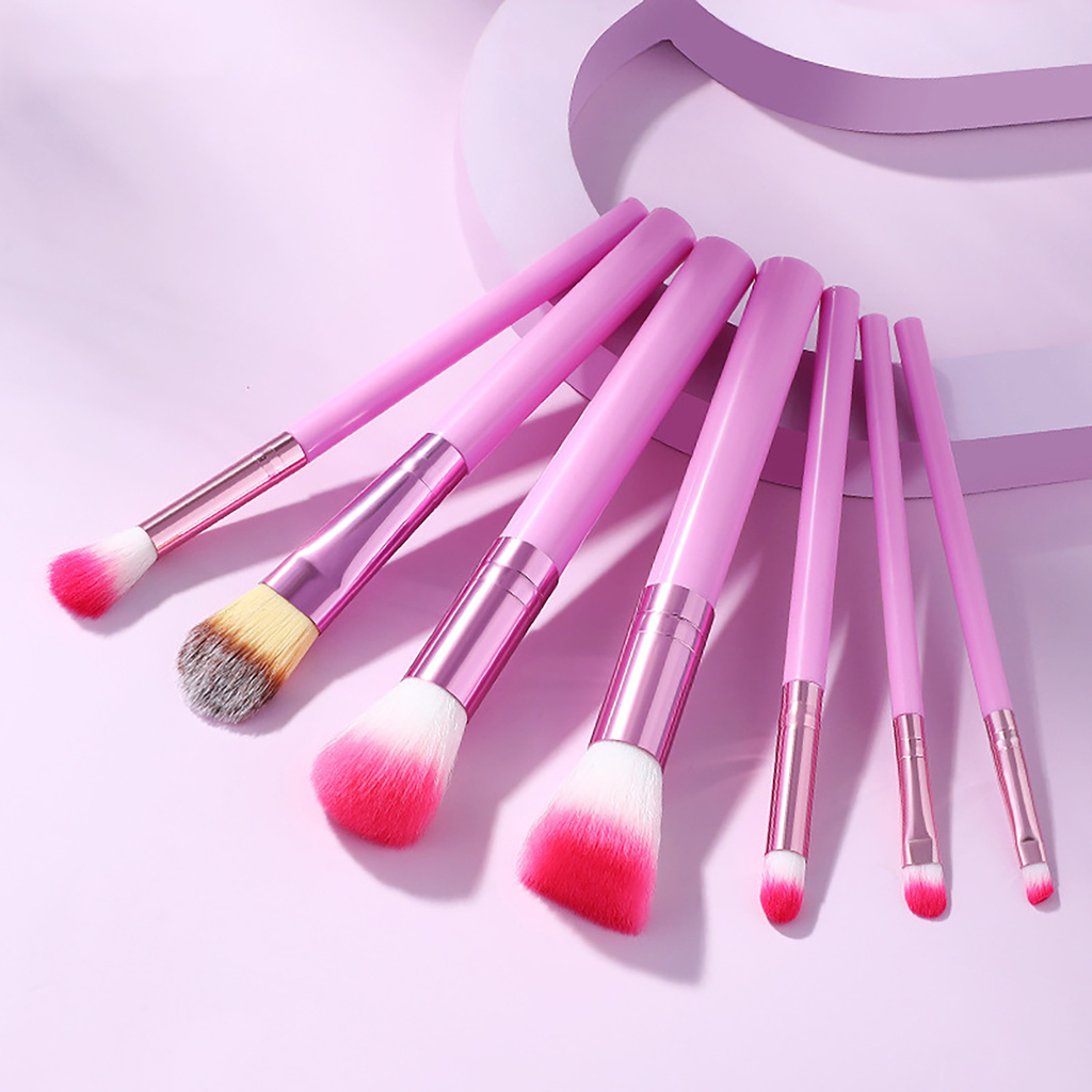 CODseller 7Pcs/Set Makeup Brush Wear-resistant Exquisite Artificial Fiber Eye Shadow Eyebrow Brush for Face