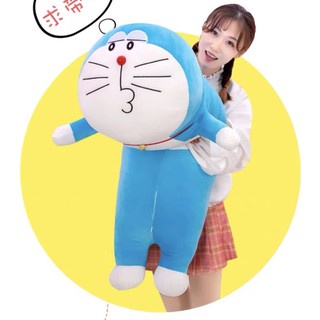 Gấu Bông Doremon Nằm Size 1m Nhiều Biểu Cảm, Doraemon To Gối Ôm Cho Người Lớn, Trẻ Em Kiểu Dáng Cute