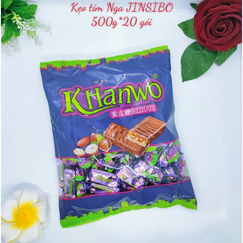 500g Kẹo Tím KHanwo Socola Hạnh nhân
