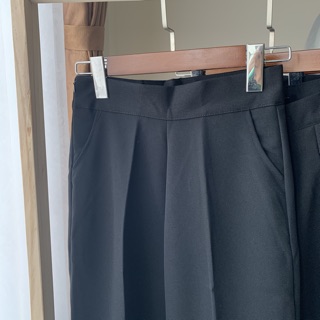 Quần culottes vải lưng cao chuẩn form