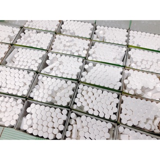 Sale giá rẻ - Phấn lục giác trắng 48 viên (Đã gãy sẵn như ảnh)